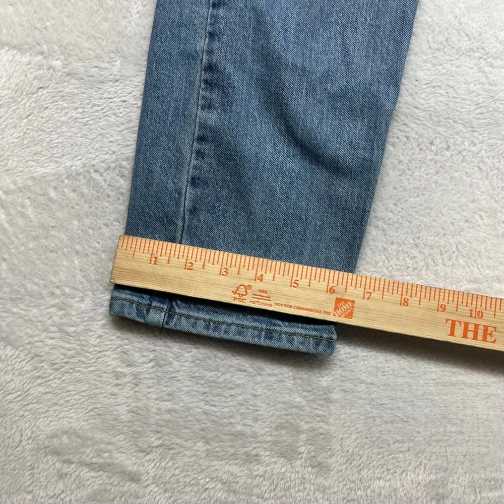 Levi's 512 Straight Jeans Men's Blue Denim Pockets Classic Zip Fly 34X30 - Flaws